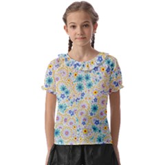 Flower Bomb 2 Kids  Frill Chiffon Blouse by PatternFactory