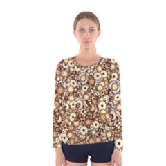 Flower Bomb 3b Women s Long Sleeve Tee