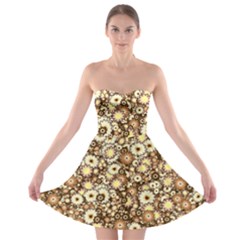 Flower Bomb 3b Strapless Bra Top Dress by PatternFactory