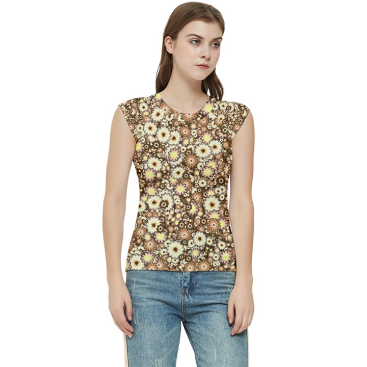 Flower Bomb 3b Women s Raglan Cap Sleeve Tee