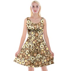 Flower Bomb 3b Reversible Velvet Sleeveless Dress by PatternFactory