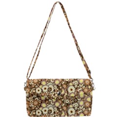 Flower Bomb 3b Removable Strap Clutch Bag by PatternFactory