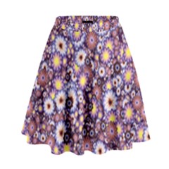 Flower Bomb 3 High Waist Skirt by PatternFactory