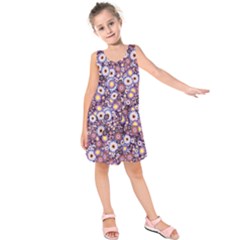 Flower Bomb 3 Kids  Sleeveless Dress by PatternFactory