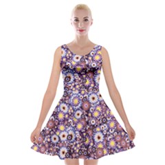 Flower Bomb 3 Velvet Skater Dress