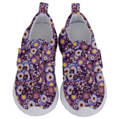 Flower Bomb 3 Kids  Velcro No Lace Shoes by PatternFactory