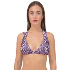 Flower Bomb 3 Double Strap Halter Bikini Top by PatternFactory