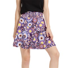 Flower Bomb 3 Waistband Skirt by PatternFactory