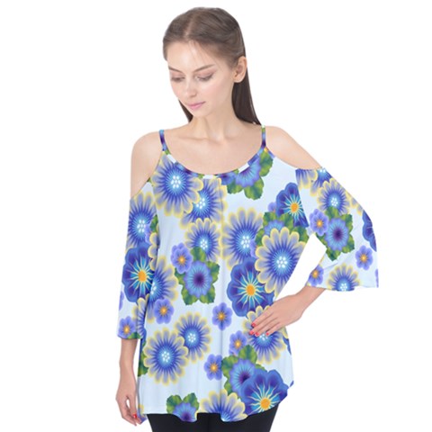 Flower Bomb 7 Flutter Tees by PatternFactory