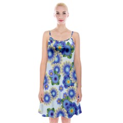 Flower Bomb 7 Spaghetti Strap Velvet Dress