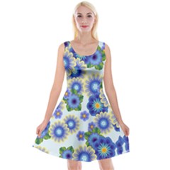 Flower Bomb 7 Reversible Velvet Sleeveless Dress