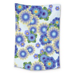 Flower Bomb 7 Large Tapestry by PatternFactory