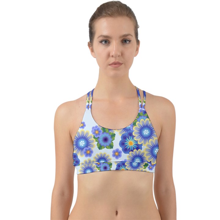 Flower Bomb 7 Back Web Sports Bra