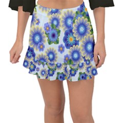 Flower Bomb 7 Fishtail Mini Chiffon Skirt by PatternFactory