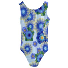 Flower Bomb 7 Kids  Cut-out Back One Piece Swimsuit by PatternFactory