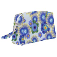 Flower Bomb 7 Wristlet Pouch Bag (large) by PatternFactory