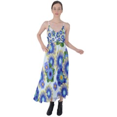 Flower Bomb 7 Tie Back Maxi Dress by PatternFactory