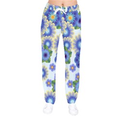 Flower Bomb 7 Women Velvet Drawstring Pants