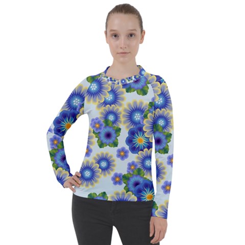 Flower Bomb 7 Women s Pique Long Sleeve Tee by PatternFactory