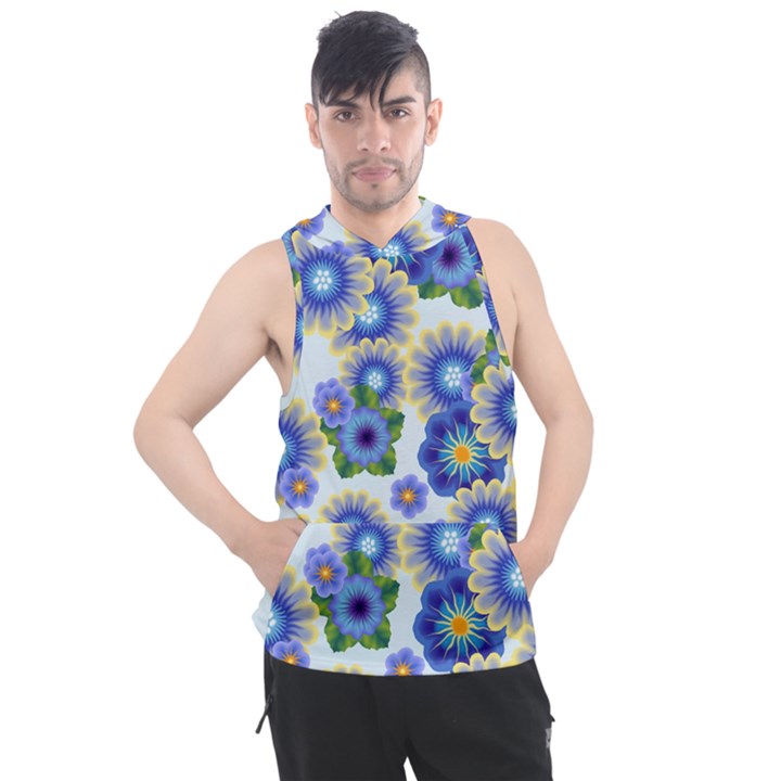 Flower Bomb 7 Men s Sleeveless Hoodie