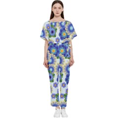 Flower Bomb 7 Batwing Lightweight Jumpsuit by PatternFactory