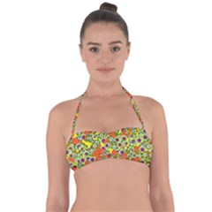 Flower Bomb 8 Halter Bandeau Bikini Top