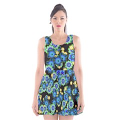 Flower Bomb  9 Scoop Neck Skater Dress