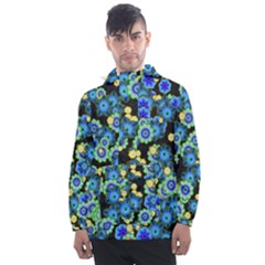 Flower Bomb  9 Men s Front Pocket Pullover Windbreaker