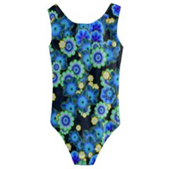 Flower Bomb  9 Kids  Cut-out Back One Piece Swimsuit by PatternFactory