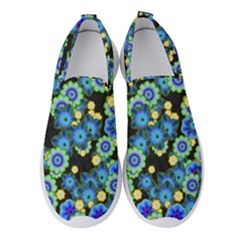 Flower Bomb  9 Women s Slip On Sneakers by PatternFactory