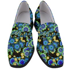 Flower Bomb  9 Women s Chunky Heel Loafers