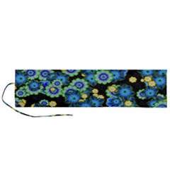 Flower Bomb  9 Roll Up Canvas Pencil Holder (l) by PatternFactory