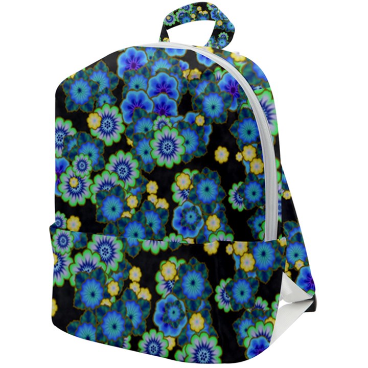 Flower Bomb  9 Zip Up Backpack