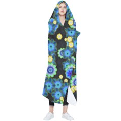 Flower Bomb  9 Wearable Blanket by PatternFactory