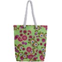 Flower Bomb 6 Full Print Rope Handle Tote (Small) View2