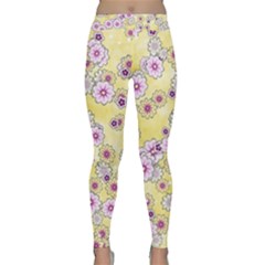 Flower Bomb 10 Classic Yoga Leggings by PatternFactory