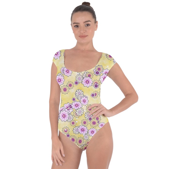 Flower Bomb 10 Short Sleeve Leotard 