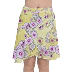 Flower Bomb 10 Chiffon Wrap Front Skirt by PatternFactory