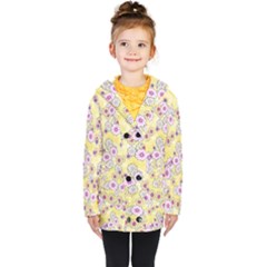 Flower Bomb 10 Kids  Double Breasted Button Coat by PatternFactory