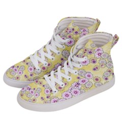 Flower Bomb 10 Women s Hi-top Skate Sneakers by PatternFactory