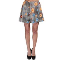 Flower Bomb 12 Skater Skirt by PatternFactory