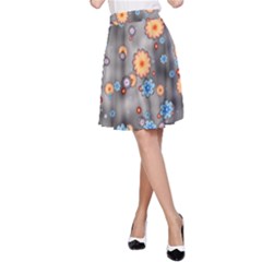 Flower Bomb 12 A-line Skirt by PatternFactory