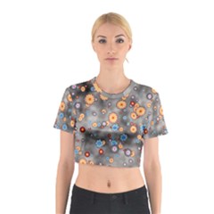 Flower Bomb 12 Cotton Crop Top by PatternFactory