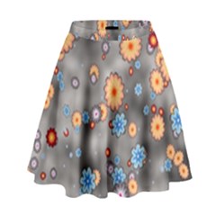 Flower Bomb 12 High Waist Skirt by PatternFactory