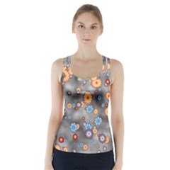 Flower Bomb 12 Racer Back Sports Top by PatternFactory