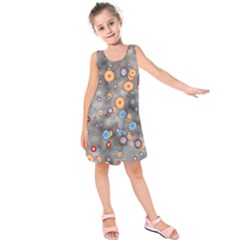 Flower Bomb 12 Kids  Sleeveless Dress by PatternFactory