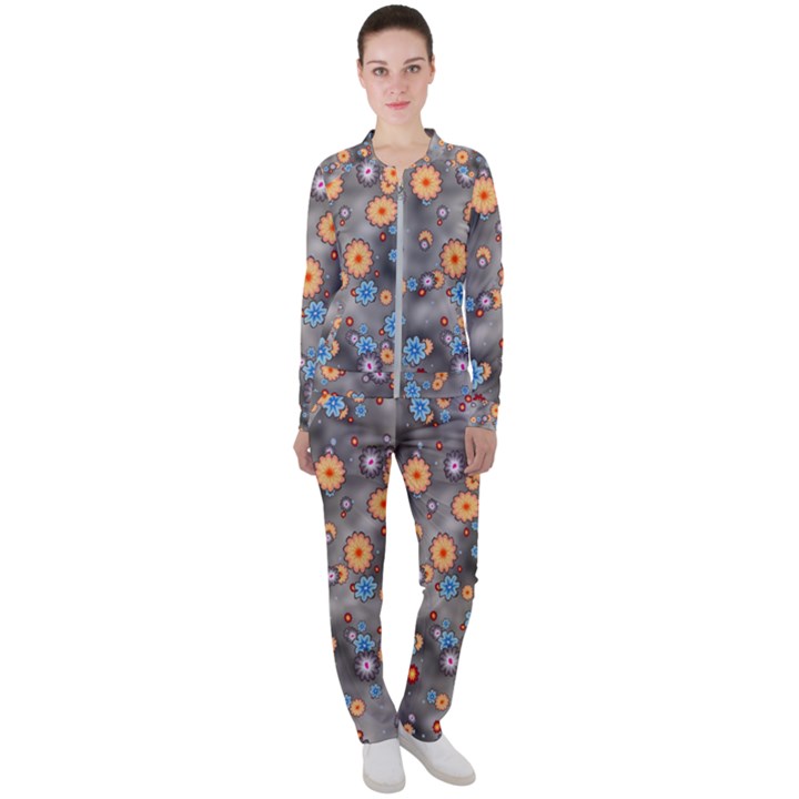 Flower Bomb 12 Casual Jacket and Pants Set