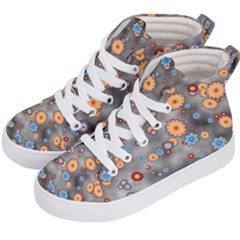 Flower Bomb 12 Kids  Hi-top Skate Sneakers by PatternFactory