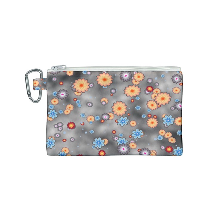 Flower Bomb 12 Canvas Cosmetic Bag (Small)