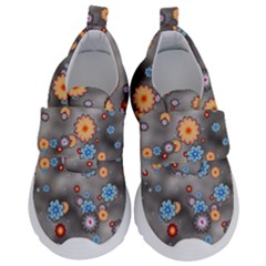 Flower Bomb 12 Kids  Velcro No Lace Shoes by PatternFactory